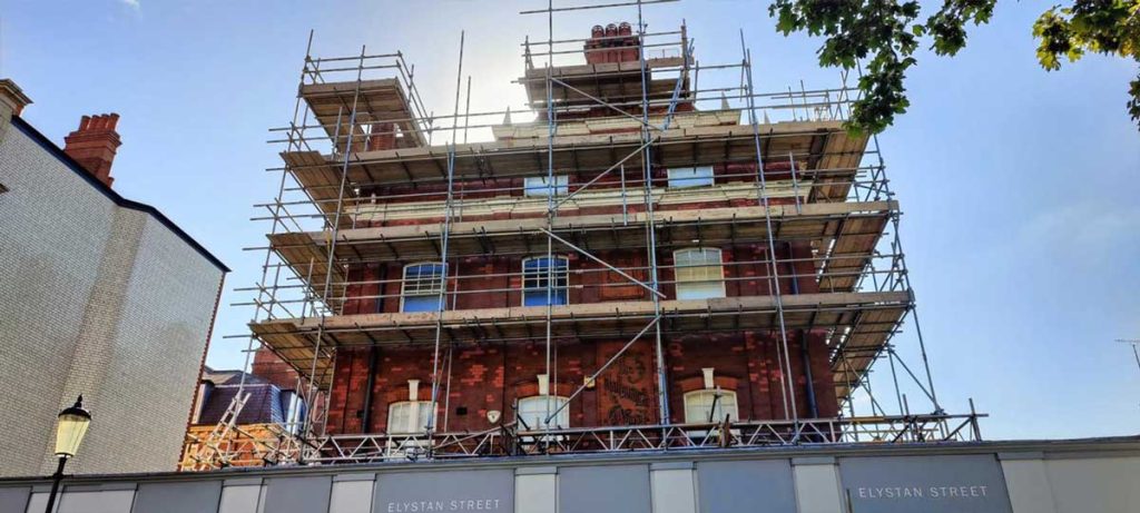 Elystan Street Scaffolding 5