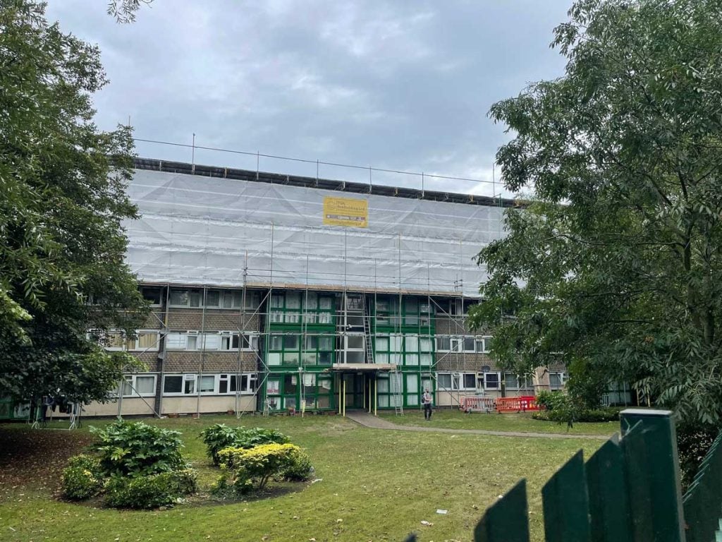 Horne Pendlebury House Scaffolding 1